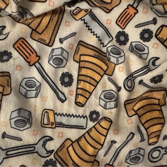 Little One Shop Bamboo Construction Print Romper- Newborn - Picture 3 of 4